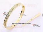 Perfect Replica AAA Cartier Love Bracelet - Gold and All Diamonds